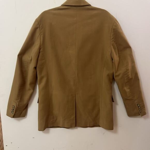 BANANA REPUBLIC 100% POLYESTER TAN BLAZERS SIZE M‎ - Picture 2 of 9